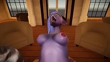 play Pov volpe pelosa scopa un drago peloso mentre le sue migliori amiche guardano